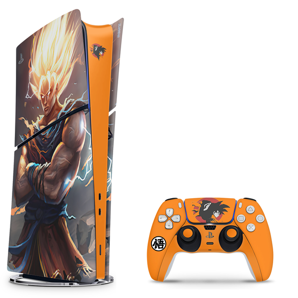 Decal Skin Compatible with PS5 Slim Digital - Dragon Ball Z 2022 (Decal Only)