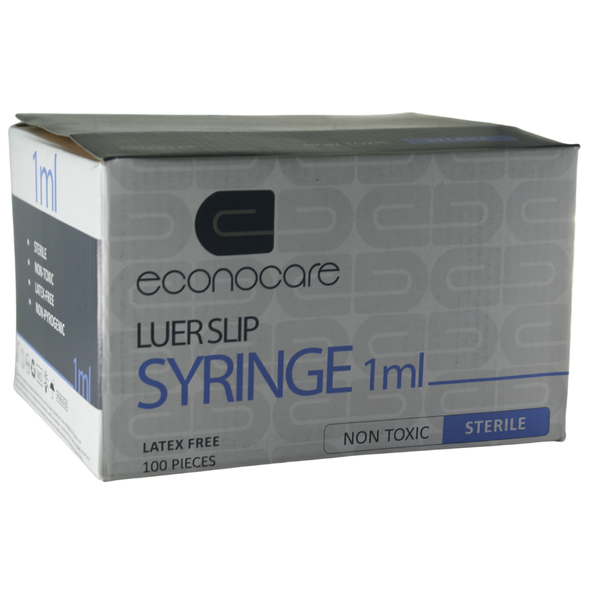 1ml Syringe-Luer Slip Box 100's