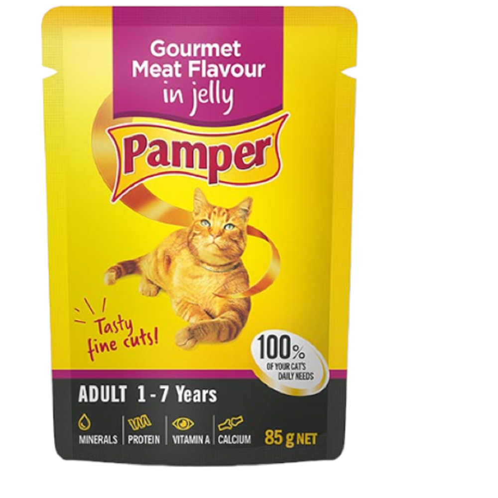 Pampers 85g single serve pouches gourmet for adult cats x 2 shop