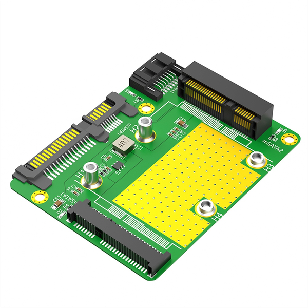 Dual Msata SSD to Dual SATA3 Adapter Card for Desktop PC