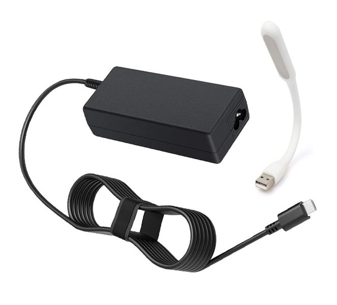 65W USB Type-C AC Adapter Charger for Dell , HP , Thinkpad , Chromebook