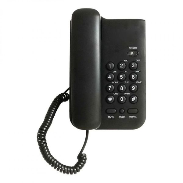 Wired Desktop Wall Mount Corded Telephone English Extension Phone