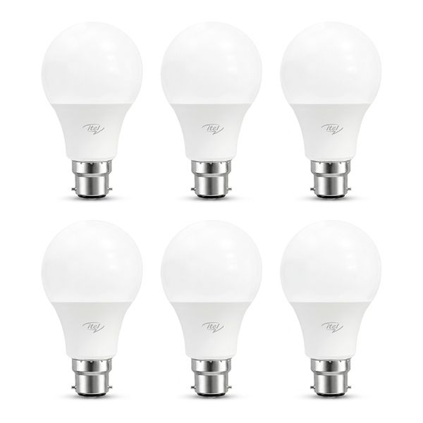 Itel Rechargeable LED Bulb E27 - Emergency Load Shedding Light - Set of 6