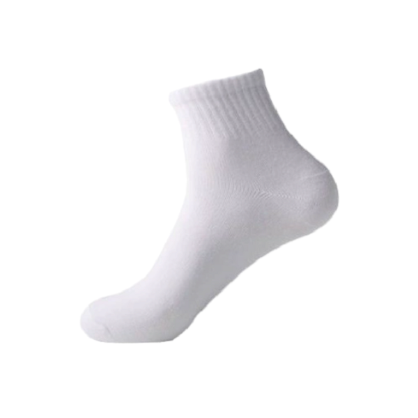 White Disposable Compression Ankle Socks For Travel