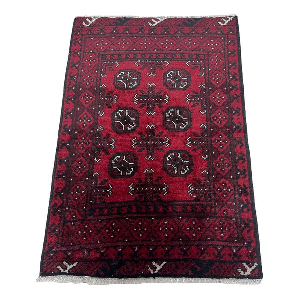 Red Afghan Handwoven - 120 x 80 cm