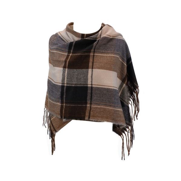 SoGood- Candy - Pashmina Plaid - Brown &amp; Beige