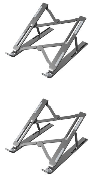 Pack of 2 Aluminum Laptop Stand Laptop Stand-Black