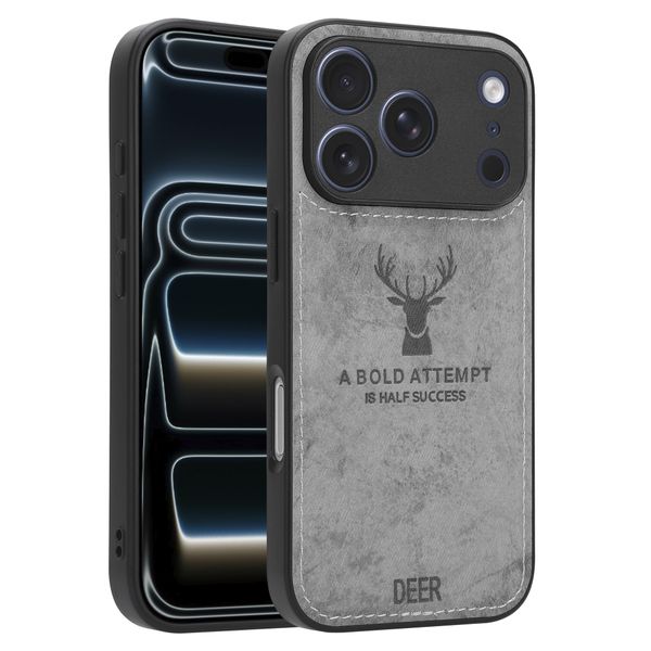 Luxury Deer Cloth Cover Compatible with iPhone 17 Pro / Pro Max