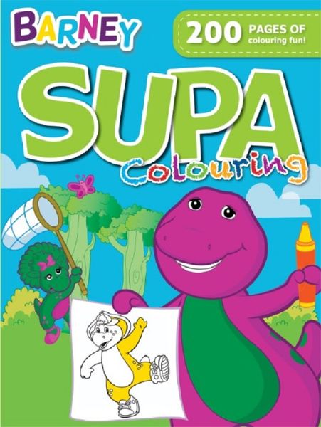 Barney 200 Page Supa Colour &amp; Activity Book