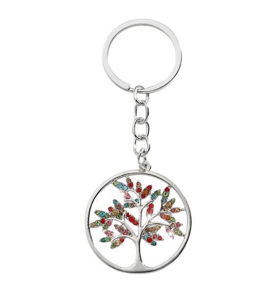 Tree of Life Keyring - Mixed Colour