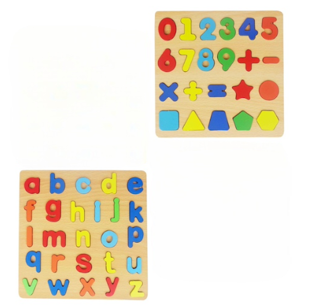 2 in 1 Activity Learning Toy For Toddlers ABC Alphabets, Numbers , Shapes