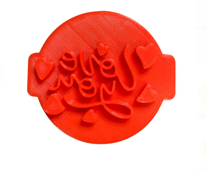 Love You Hearts - Cookie Embosser image