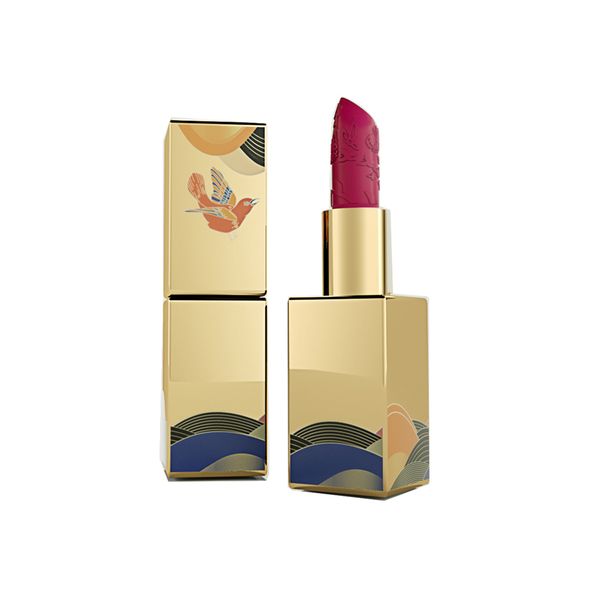 VEMO Embossed Velvet Lipstick- 03 Crimson dawn