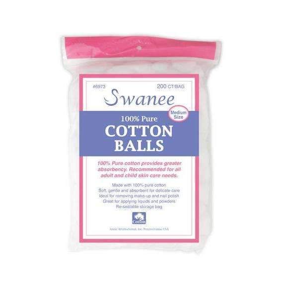Ann06973 - Swanee - Cotton Ball M 200Ct - 6 Pack