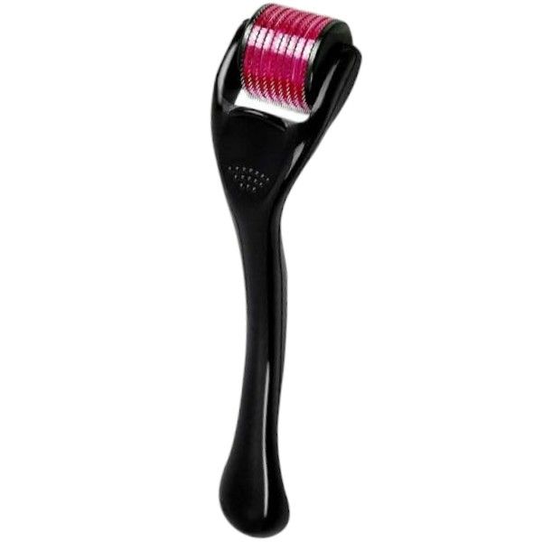 Microneedle Derma Roller For Skin, Beard &amp; Hair - Black