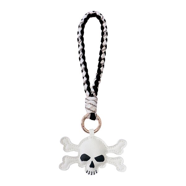 Spooky Skull Wristband Car Keychain Pendant Halloween Gift Handbag Charms