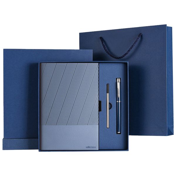 Heartdeco Business Notebook Gift Set with Pen, Refill, Box and Bag