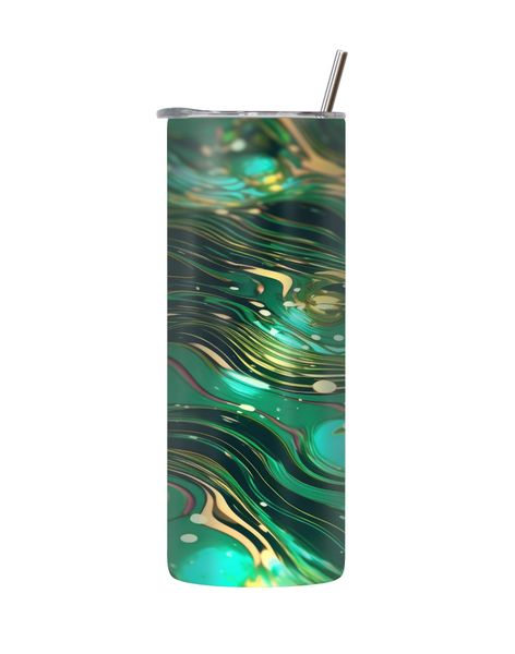 Flow 20 Oz Tumbler with Lid and Straw Trendy Pattern Graphic Present 227