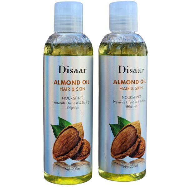 Disaar Almond Oil Hair and Skin ( 2 X 200ml)