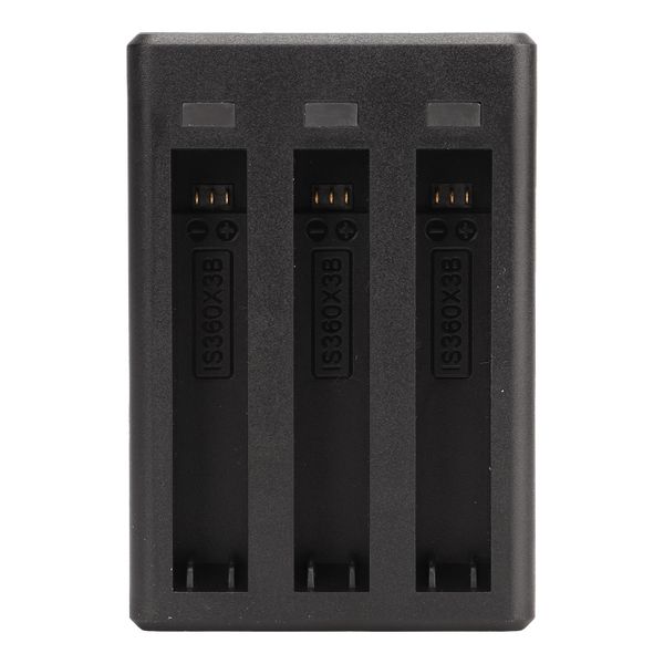 3-Slot Charger With LED Compatible With Insta360 ONE X3