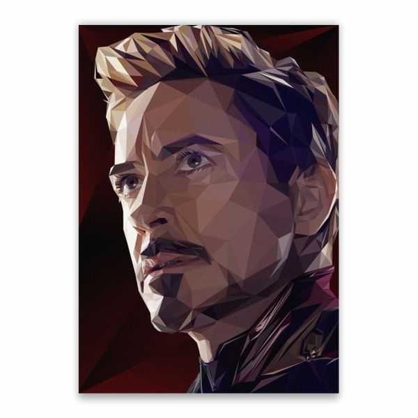 Tony Stark Cubist Art Poster - A1