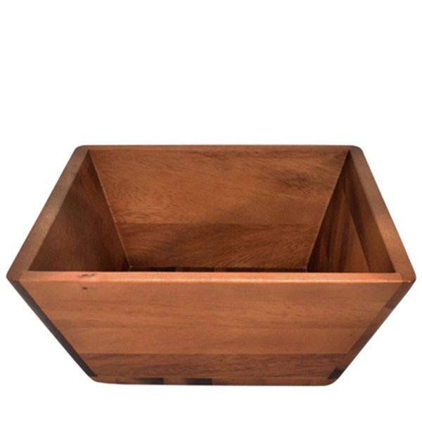 Acacia Wood Square Bowl - Large