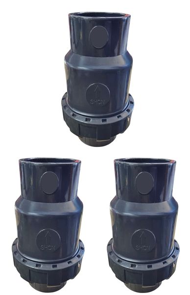 3 X 63mm Non-Return Valve With Union For Pools, Irrigation, Water Systems