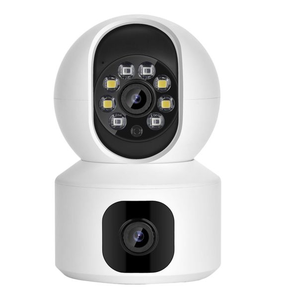 Smart Indoor Security Camera Dual Lens HD Color Night panoramic view Camera
