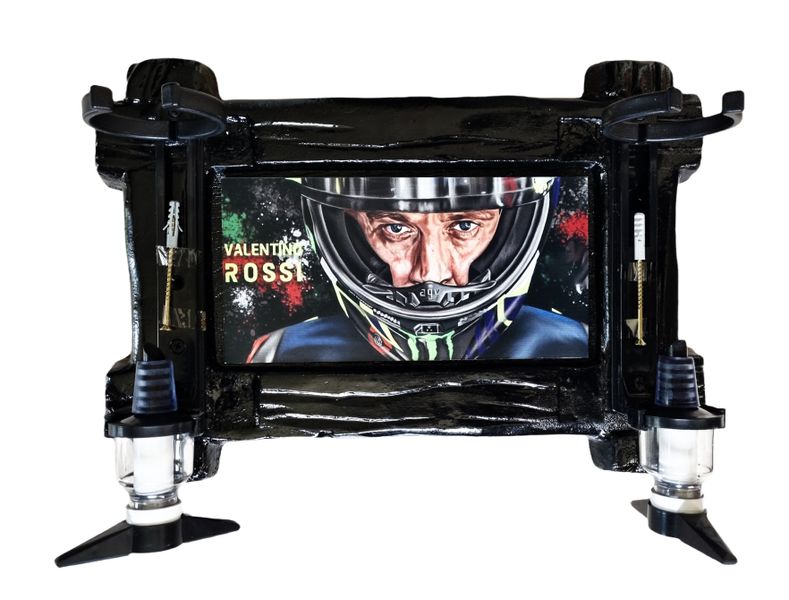 Rossi - 2 Optic Liquor Dispenser - Black
