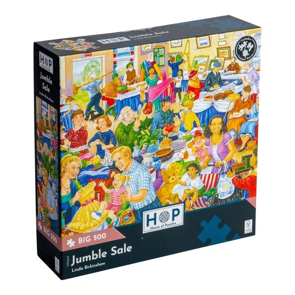 House of Puzzles - Jumble Sale - XL Pieces - 500 Piece Jigsaw Puzzle