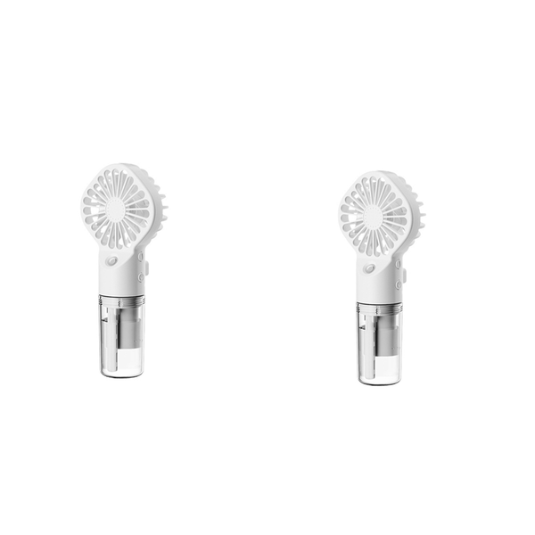 Portable Handheld Spray Fan Water Spray Mist Fan White