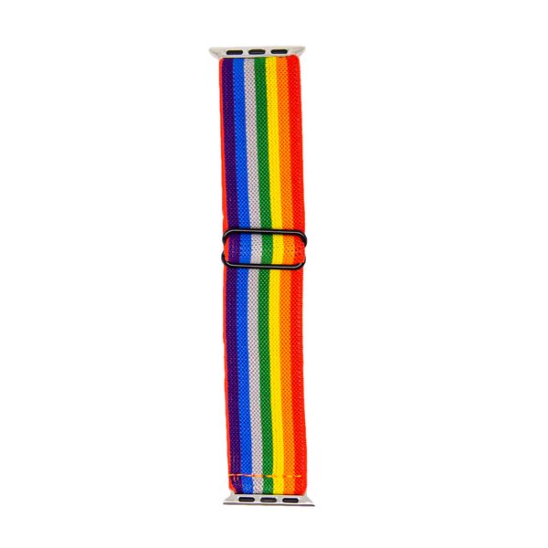 Killer Deals Adjustable Rainbow Nylon Strap (S-M-L)-2 Sizes Compatible with Apple Watch 6/5/4/3/2/1