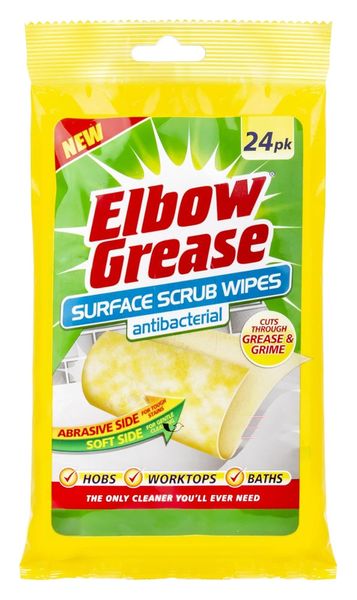 Elbow Grease Surface Scrub Wipes 24-Pack
