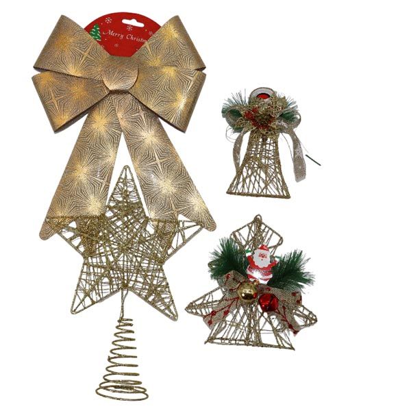 4 Pcs Gold Tree Decorating Ornaments For Big Tree - Large Tree Ornaments