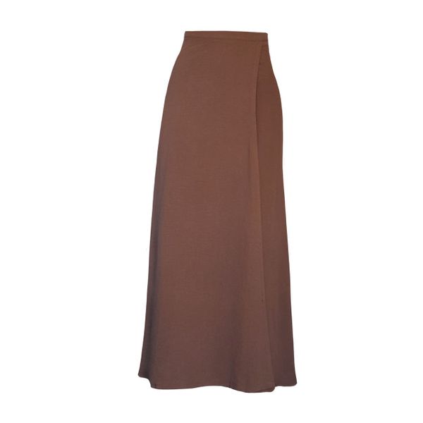 Women's Brown Wrap Around Skirt
