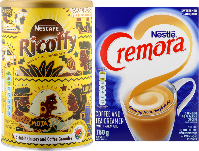 NESCAFÉ RICOFFY Instant coffee, 750g + NESTLE CREMORA, 750g