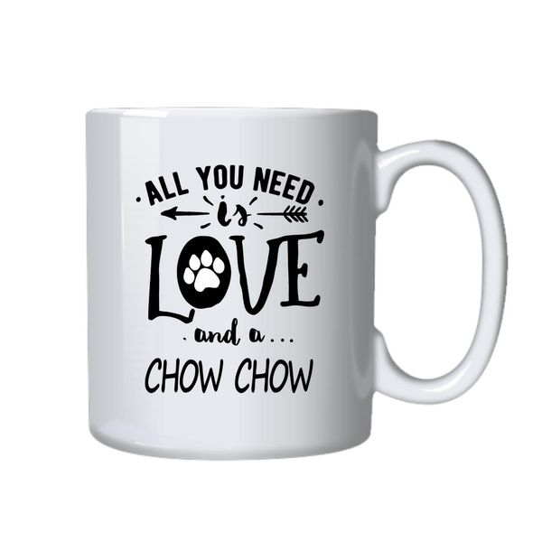 Chow Chow And Love Coffee Mug - Best Chow Chow Dog Owners Gift Idea for