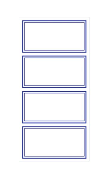 blue boundary book labels (24 pack)