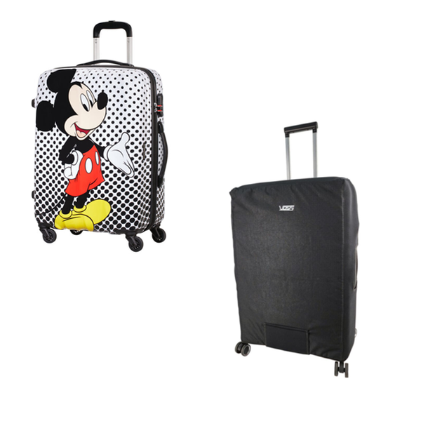 Disney Legends mickey Spinner Alfatwist 65cm and Voss Luggage Cover
