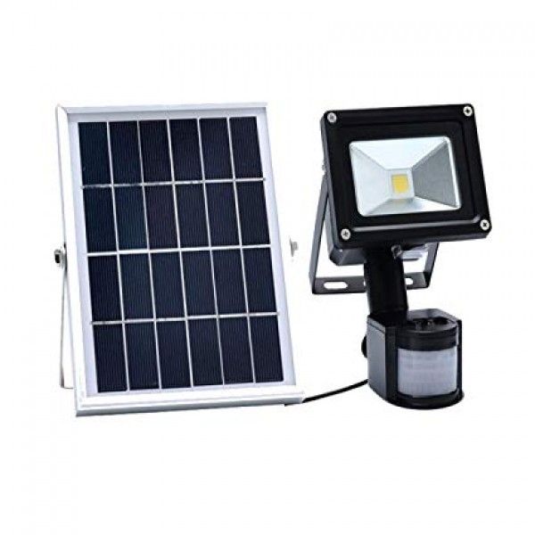 10w Solar Flood Light &amp; Motion Sensor