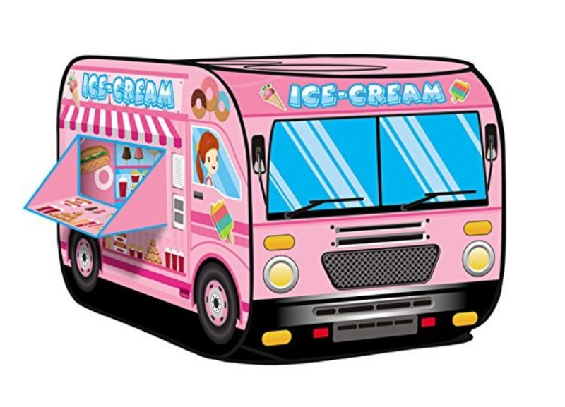 Ice Cream Truck Pop up Play Tent for Kids with 50 Balls