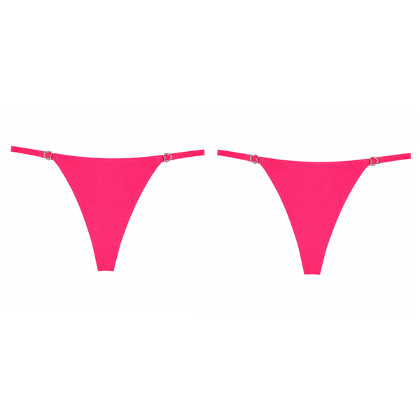 Seamless Ice Silk Thong - Pink image