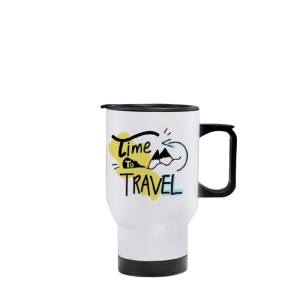 Time to Travel Adventure Mug Coffee Tea Travel Mug Christmas BirthdayGift