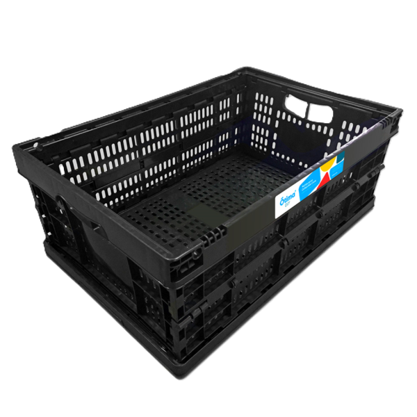 Grace Pack Collapsible Black Otima Crate 45L