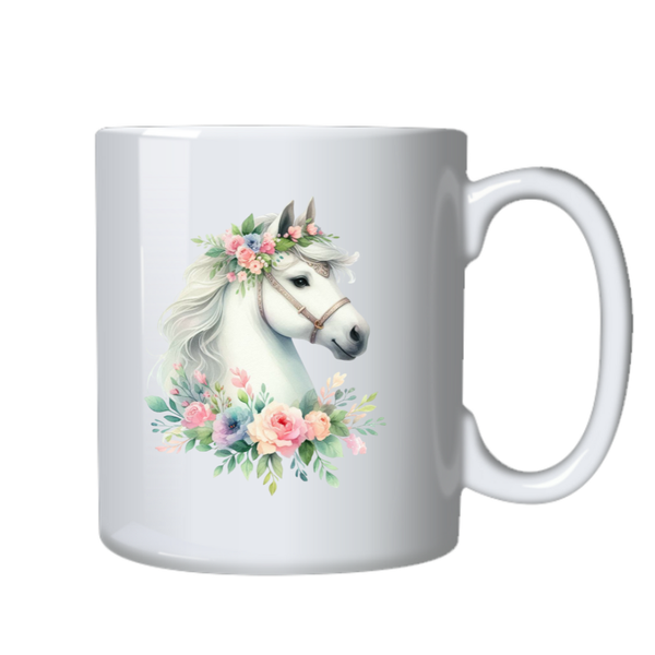 Floral Boho Horse Birthday Christmas Gift Cup Mug 503 10