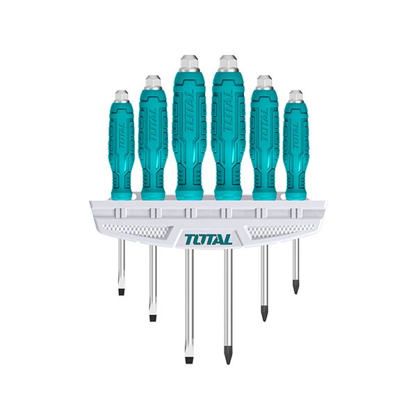 TOTAL Screwdriver Set 6Pcs Go-Through
