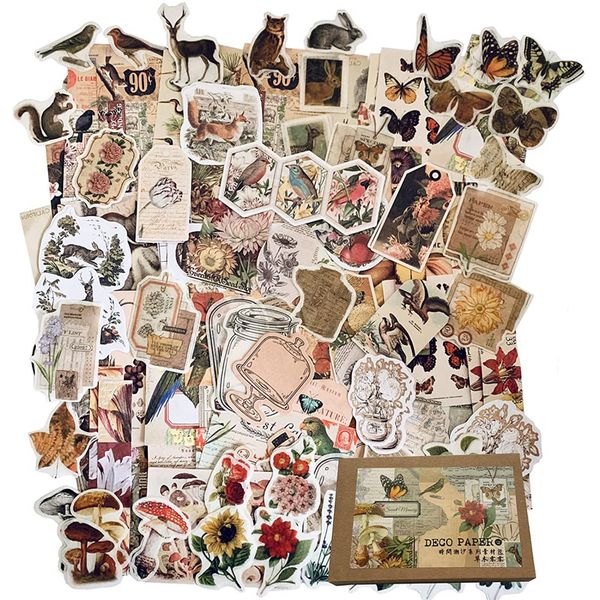 La Laila Nature Scrapbook Journaling Supplies Bundle Paper Stickers 200 pcs