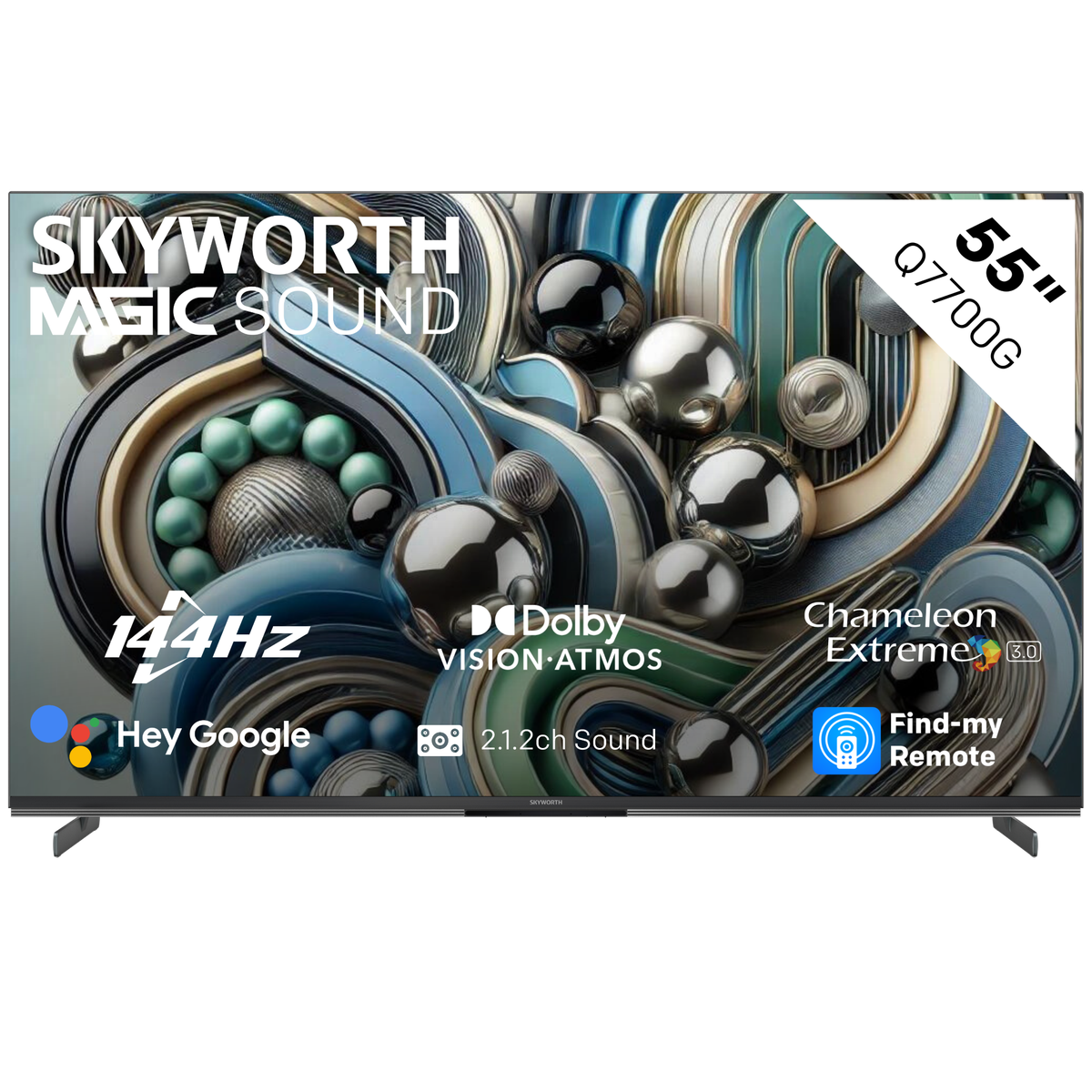 Skyworth 55" Q7700G 144Hz 4K QLED Gaming Google Smart TV