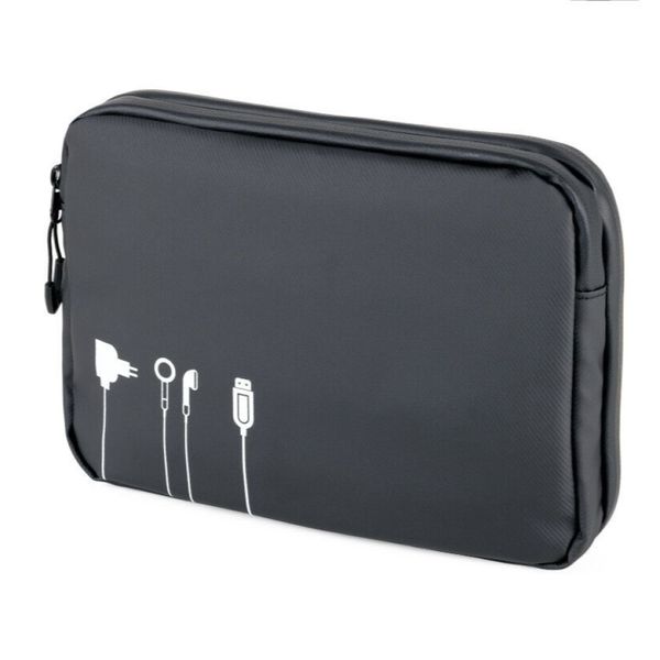 TROIKA Cable Bag / Electronic Accessories Organiser: WATERPROOF TECH CASE