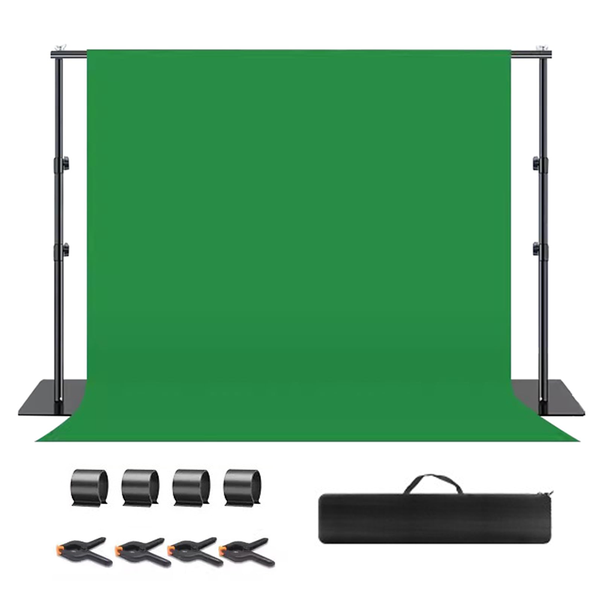 3.2x2.1m Photo Studio Green Screen Backdrop Photography Backdrop Stand Kit